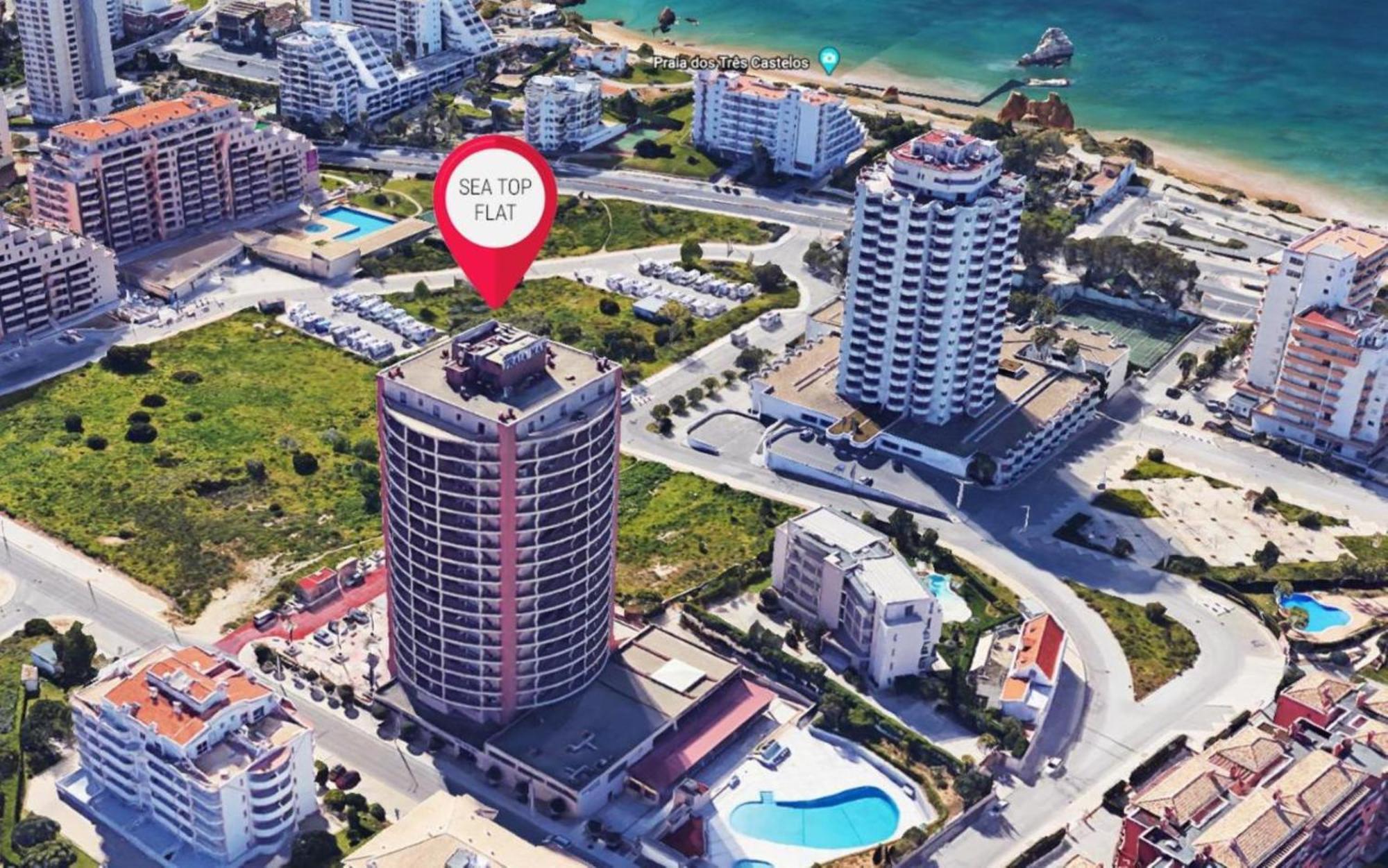Amazing Green Tower 3 Castle Flat With Balcony Portimão Exteriör bild